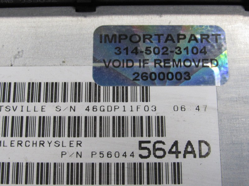 PLUG & PLAY 04 Grand Cherokee 4.7L Engine Computer ECU 56044564 PROG 0