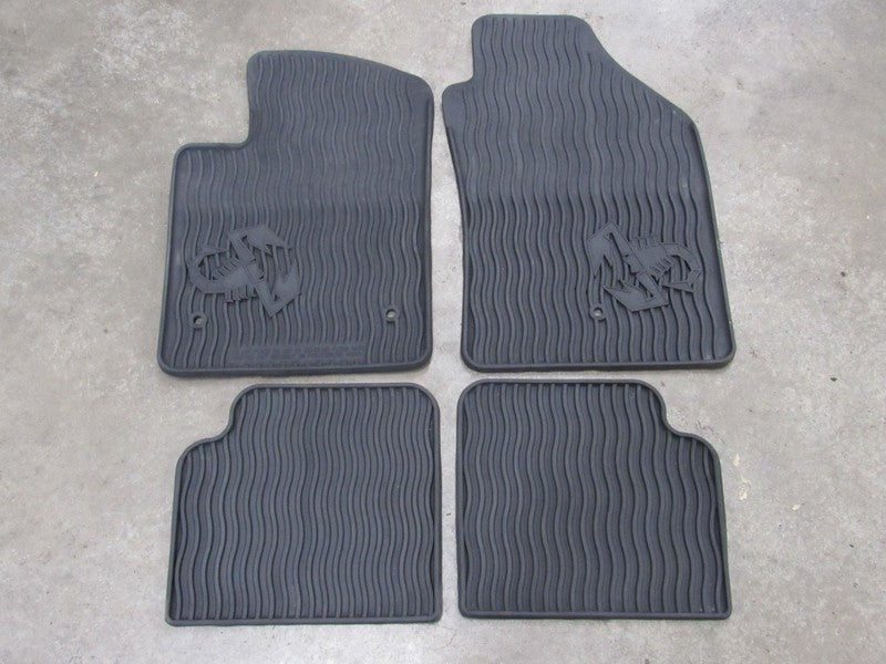 12-19 Fiat 500 Abarth All Season Floor Mat Set Rubber Black OEM Set 56