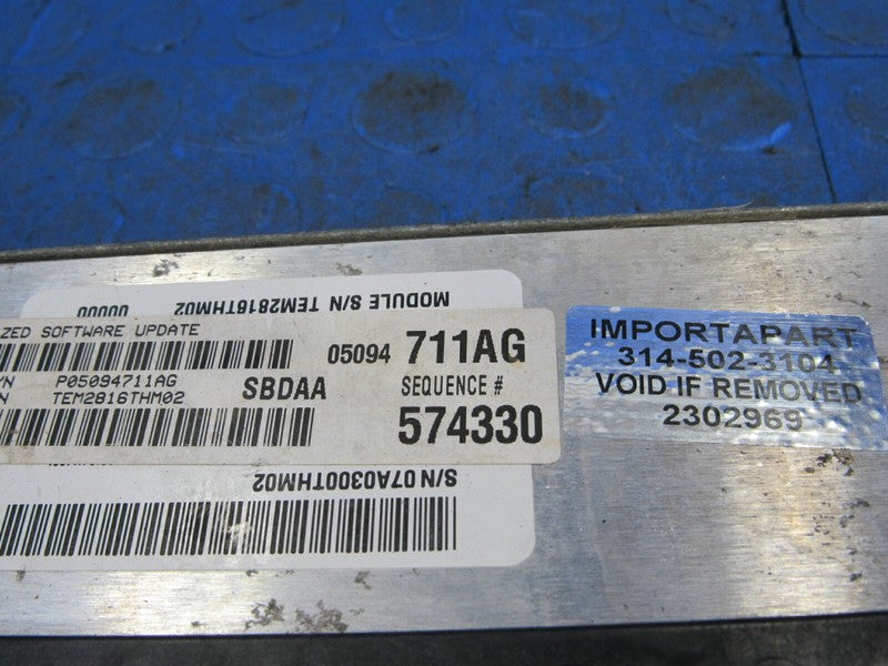 PLUG & PLAY 07 Dodge Durango 5.7L Hemi Engine Computer ECU 05094711 PR