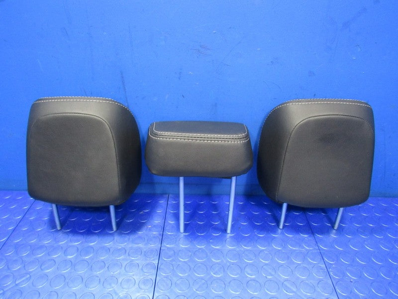 14-18 Subaru Forester Leather Rear Seat Headrest Head Rest Set of 3 Bl
