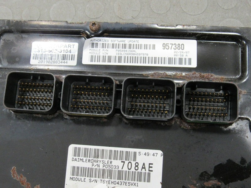 PROGRAMMED PLUG & PLAY 07-08 Sebring Avenger 2.7L ECU 05094156AL 156 P