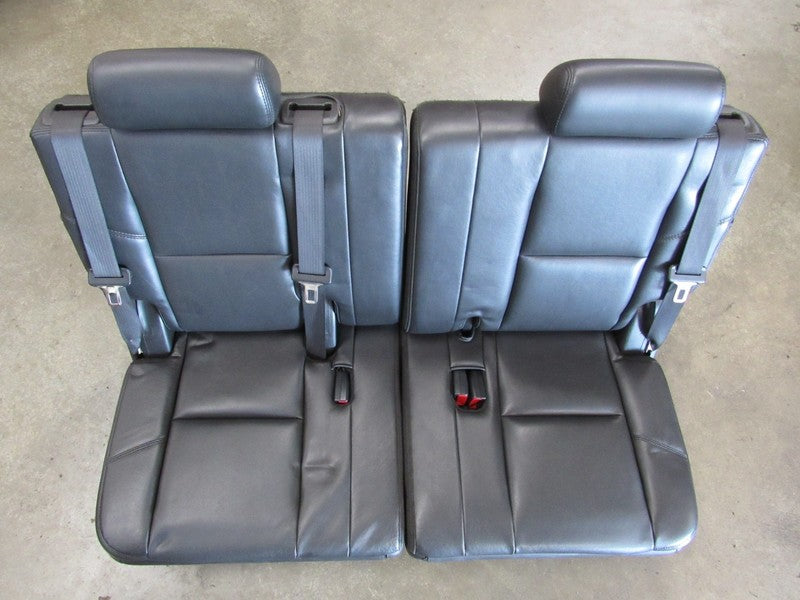 07-14 Tahoe Yukon Suburban Escalade Black Leather Third 3rd Row Seat 2