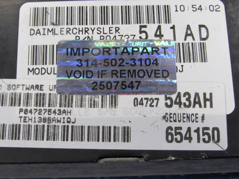 PLUG & PLAY 06 Chrysler Pacifica 3.5L FWD Engine Computer ECU 04727543