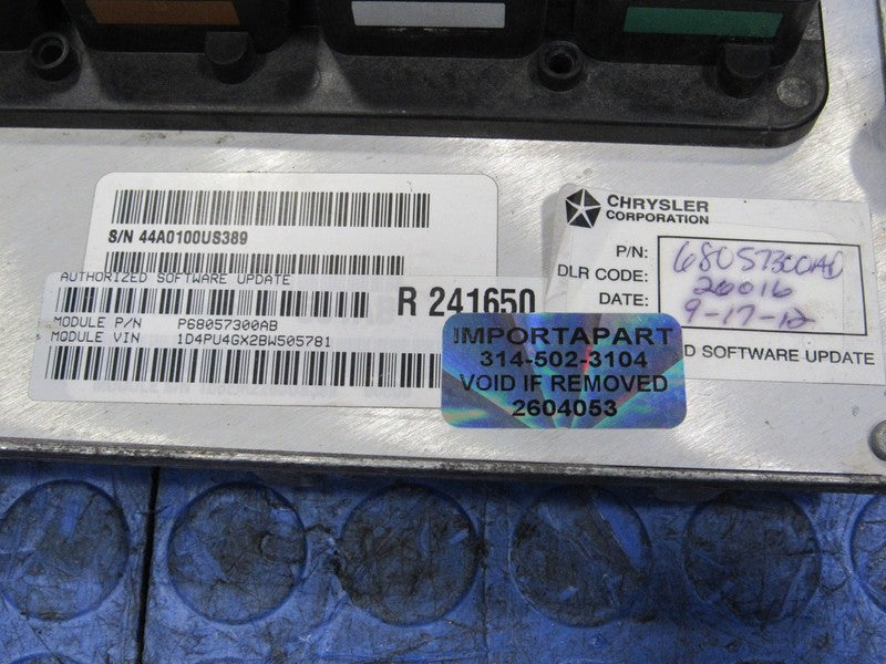 PROGRAMMED PLUG & PLAY 11 Dodge Nitro 4.0L AT 4x4 ECU 68057300AD 300 P