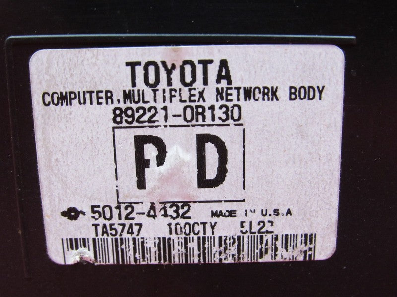 16 Toyota Rav4 BCM Multiplex Body Control Module Computer 89221-0R130 
