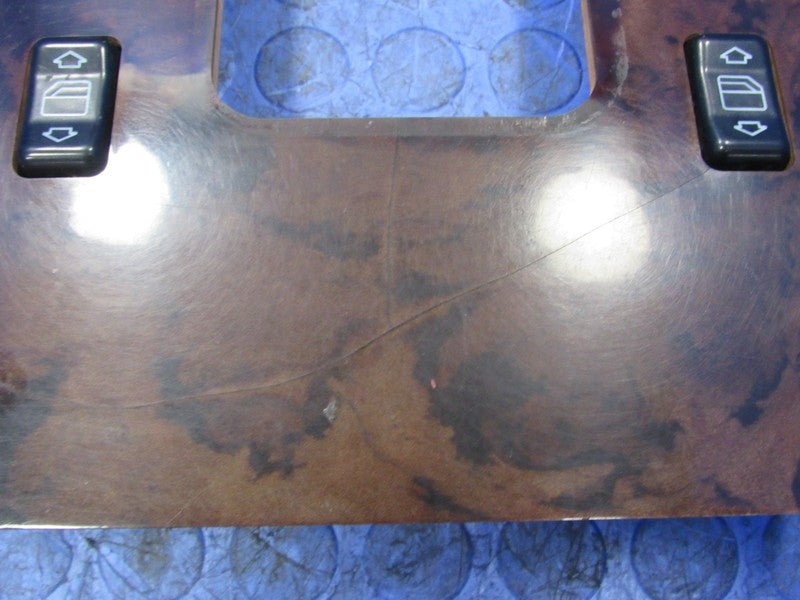90-95 Mercedes R129 SL500 300SL Front Center Console Shift Bezel Walnu