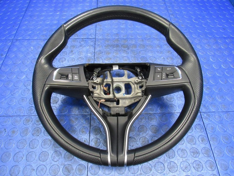 18-21 Maserati Ghibli Perforated Leather Steering Wheel W/ Switches Bl