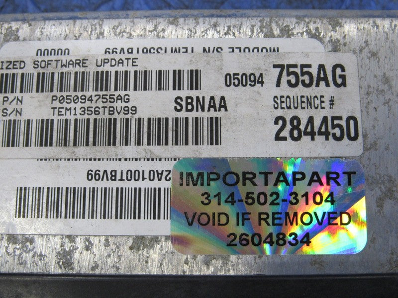 PROGRAMMED PLUG & PLAY 06 Dodge Durango 4.7L 4x4 ECU 05094755AG 755 PR
