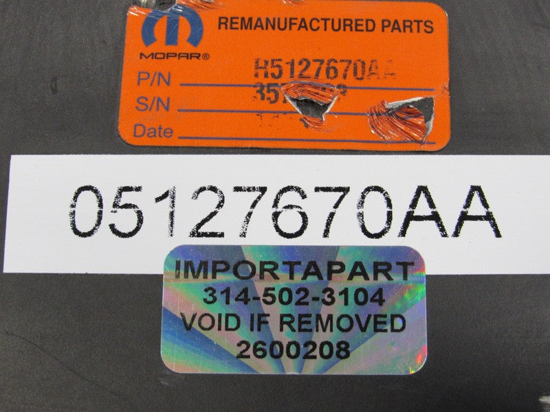 PROGRAMMED PLUG & PLAY 01 Caravan T&C 3.8L ECU ECM R5127670AA 670 PROG