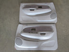 01-04 Toyota Tacoma Left Right Door Card Panel Set Power Windows Gray 