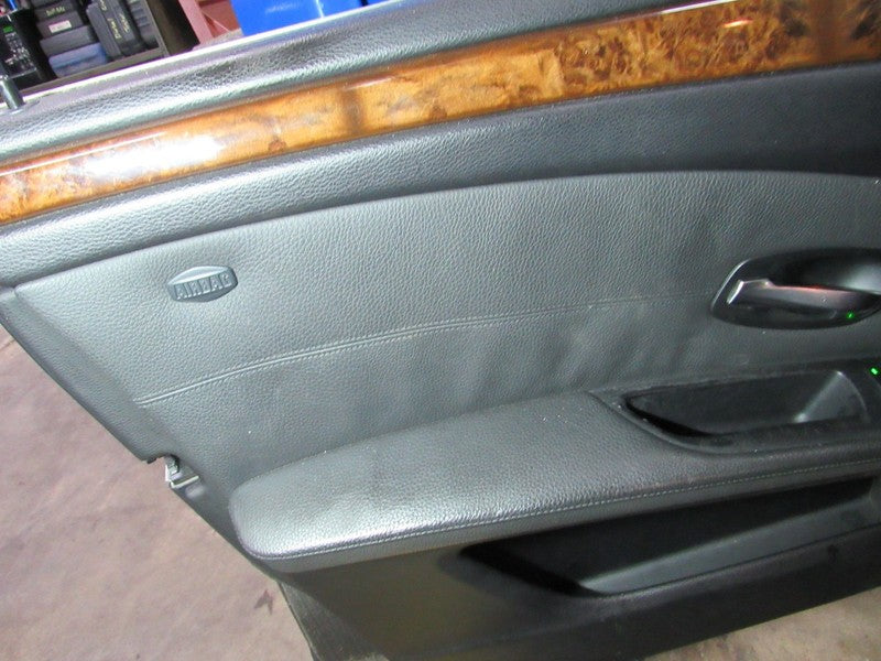 08-10 BMW 528 535 550 Left LH Driver Front Door Trim Panel W/O Window 