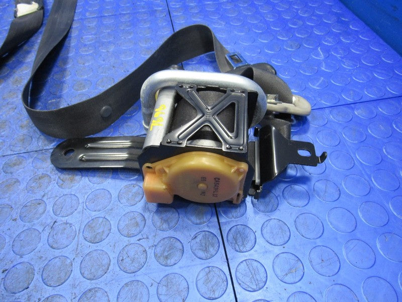 09-13 Honda Fit Front Driver Passenger Seat Belt Retractor Set Black 7