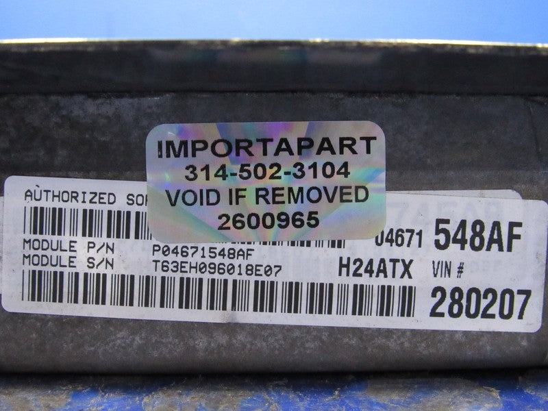PROGRAMMED PLUG & PLAY 01 Chrysler PT Cruiser 2.4L ECM 04671548AF 548 