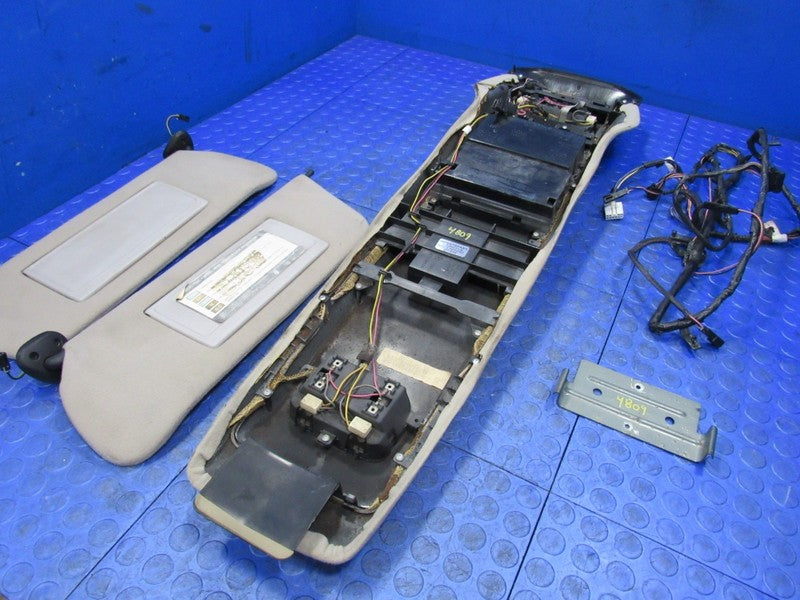97-01 Jeep Cherokee XJ Overhead Roof Console Dome Display Info Sunviso