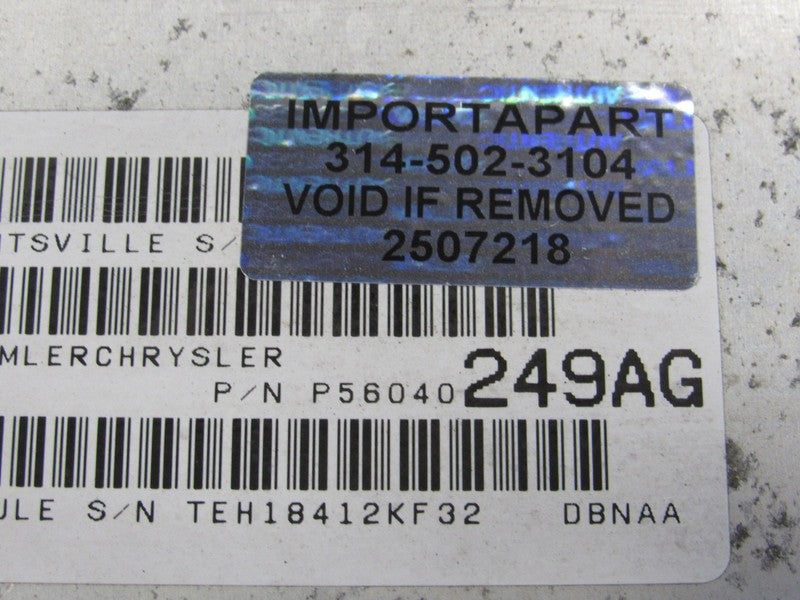 PLUG & PLAY 01 Dodge Durango 4.7L Engine Computer ECU 56040249 PROG 72