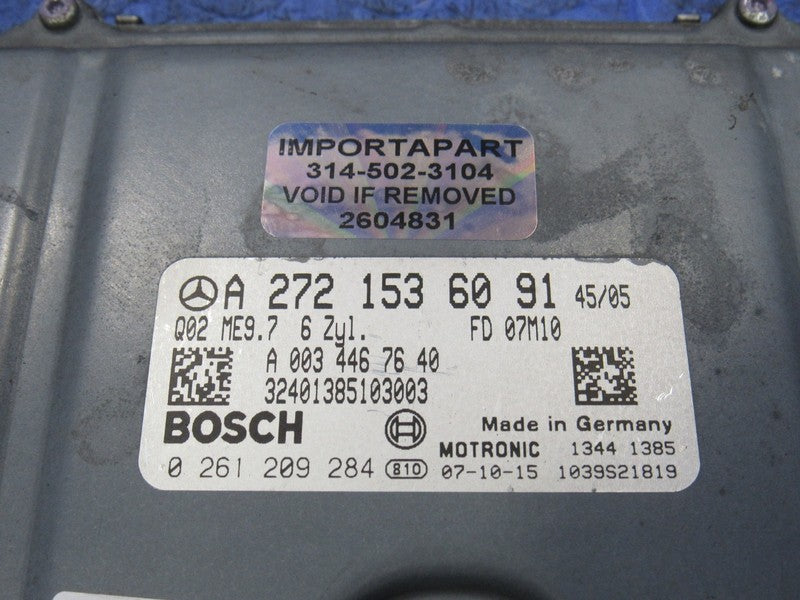 08 CLK350 E350 SLK350 ECU ECM PCM Engine Computer UNLOCKED 272 153 60 