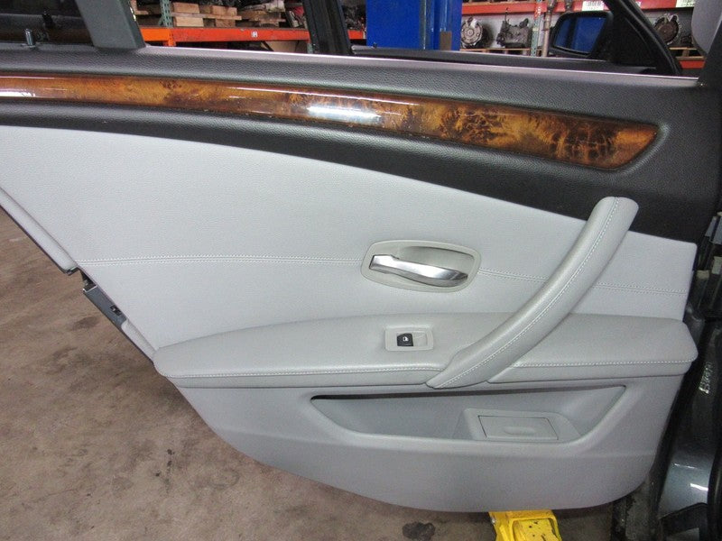 08-10 BMW 528 535 550 Sedan Left LH Driver Side Rear Door Trim Panel G