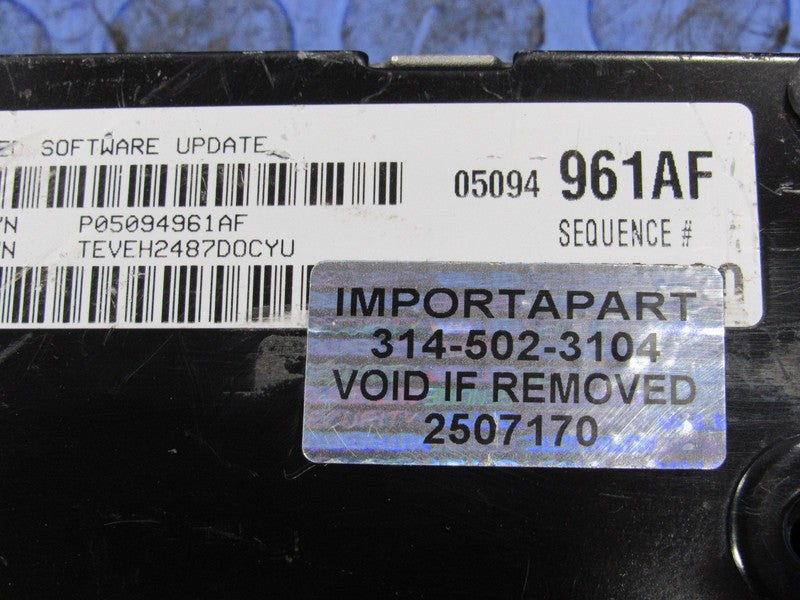 PROGRAMMED PLUG & PLAY 08 Charger 300 Magnum 5.7L ECM 05094961AF 961 P