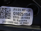 16-20 Kia Optima Left LH Driver Side Power Door Mirror Blind Spot Blac