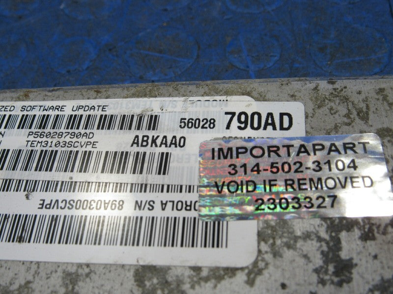 PLUG & PLAY 04 Dodge Ram Truck 3.7L AT Engine Computer ECU 56028790 PR