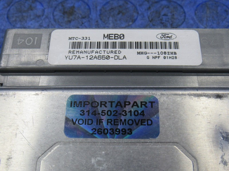 00 Ford F350 F450 F550 F53 6.8L V10 ECU ECM Engine Computer YU7A-12A65
