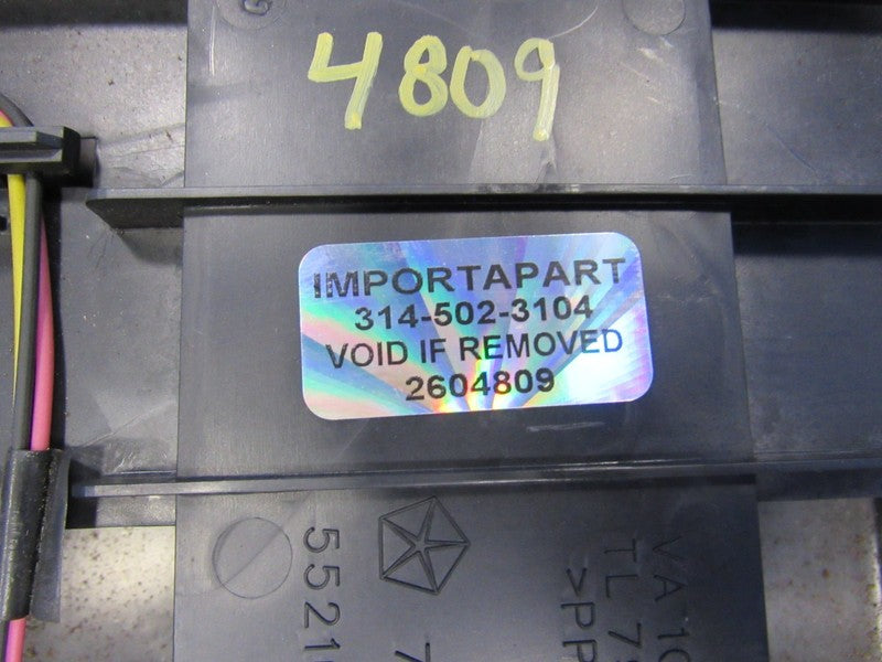 97-01 Jeep Cherokee XJ Overhead Roof Console Dome Display Info Sunviso