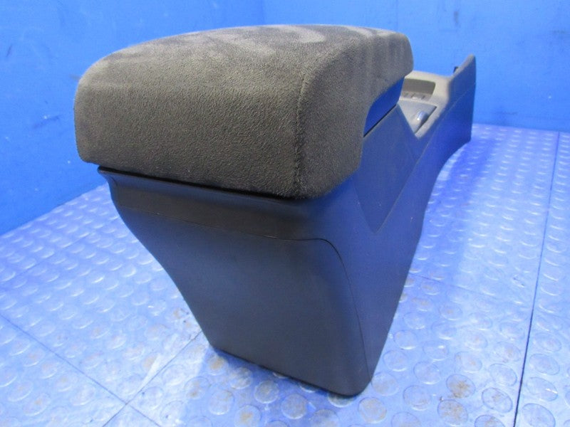 08-17 Mitsubishi Lancer Center Floor Console Suede Armrest Storage Bla