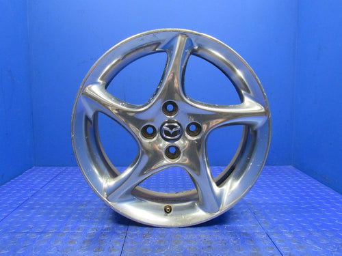 01 Mazda Miata SE Polished 5 Spoke Twist 16x6.5 OEM Wheel 4x100 +40 NB