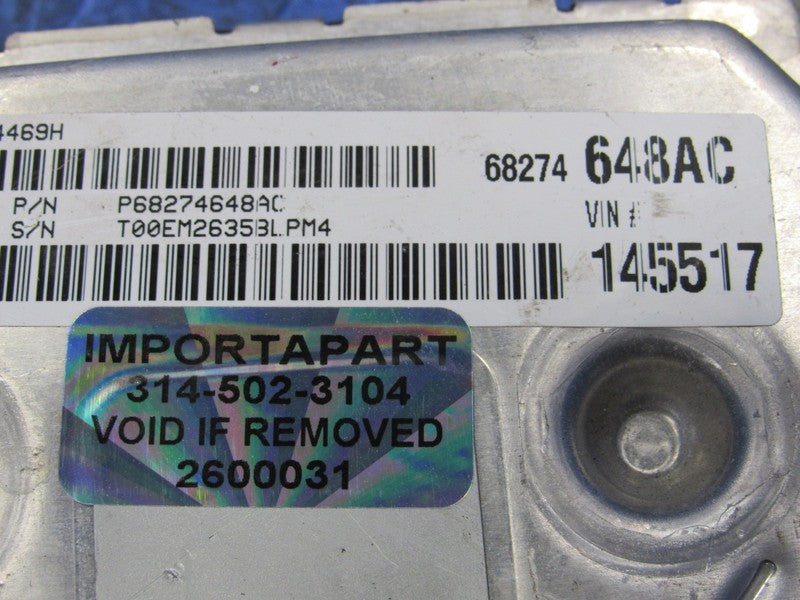 PROGRAMMED PLUG & PLAY 16 Dodge Journey 3.6 ECM 68274648AC 648 PROG 00
