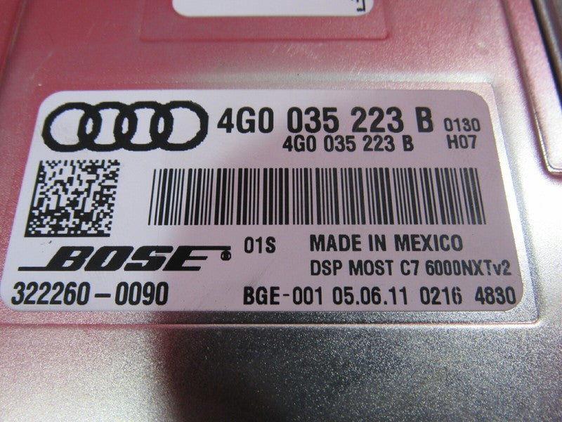 12 Audi A6 Bose Audio Radio Stereo Amplifier Amp OEM 4G0 035 223 B 660