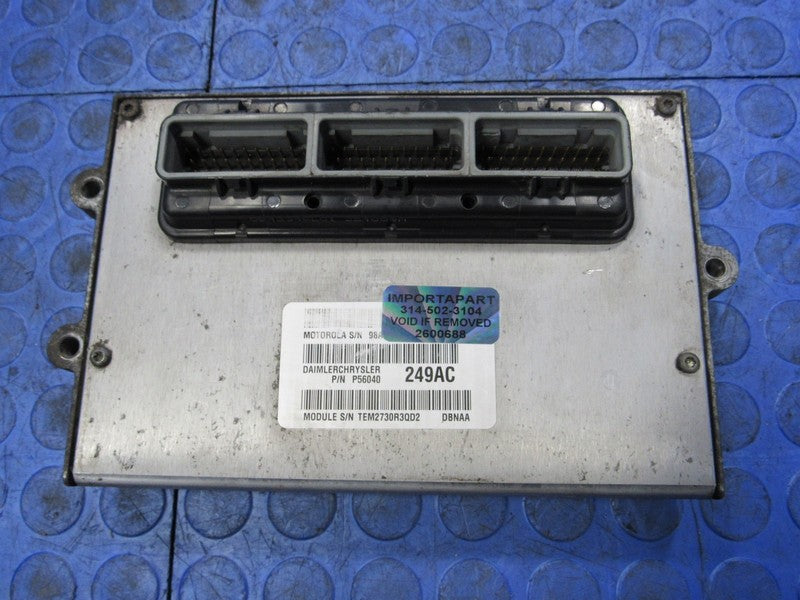 PLUG & PLAY 01 Dodge Durango 4.7L Engine Computer ECU 56040249 PROG 06