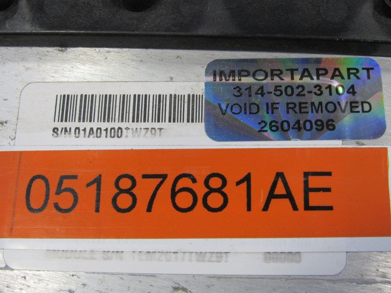 PROGRAMMED PLUG & PLAY 09 Jeep Wrangler JK 3.8L AT ECM 05187681AE 681 