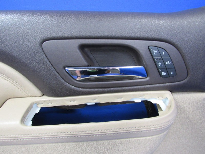 10-14 Tahoe Yukon Front Left LH Driver Inner Door Panel Cover Cashmere