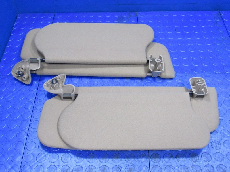 03-05 Mercury Grand Marquis Dual Visor Set Tan Left Right w/ Mirror 71