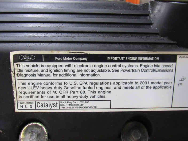 02-04 Ford F250 F350 SD Excursion 6.8L V10 Engine Motor W/O EGR 260k 1