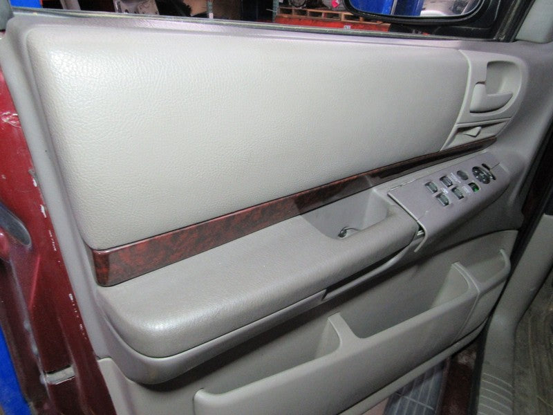 01-02 Dodge Durango Left LH Driver Side Front Door Trim Panel Taupe