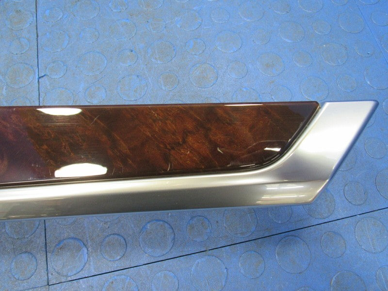 10-16 Porsche Panamera Rear Right Inner Door Panel Finish Trim Dark Wa