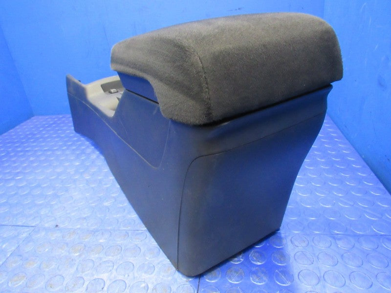 08-17 Mitsubishi Lancer Center Floor Console Suede Armrest Storage Bla