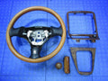 01 Miata SE NB Nardi Wood Grain Steering Wheel Shift Knob E-Brake Trim