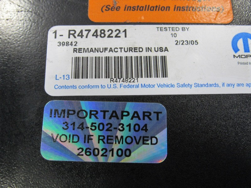 96 Caravan T&C Voyager 3.8L V6 FWD ECU PCM ECM Engine Computer 221 R47