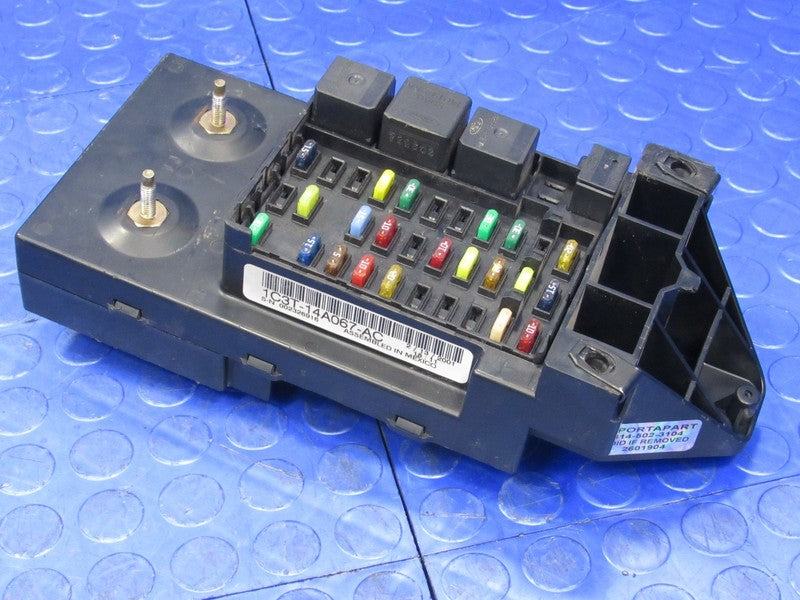 01 Ford F250 F350 Truck Under-Dash Cabin Fuse Relay Box Panel 1C3T-14A