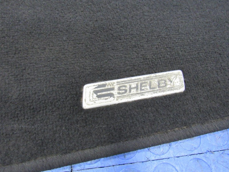 05-09 Ford Mustang Shelby GT Carpet Front Floor Mat Set Emblem Black O
