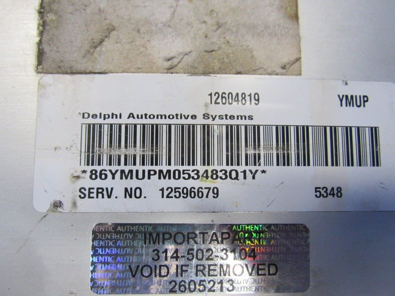 06 GTO Impala SSR Trailblazer V8 E40 ECU ECM PCM Engine Computer 12596