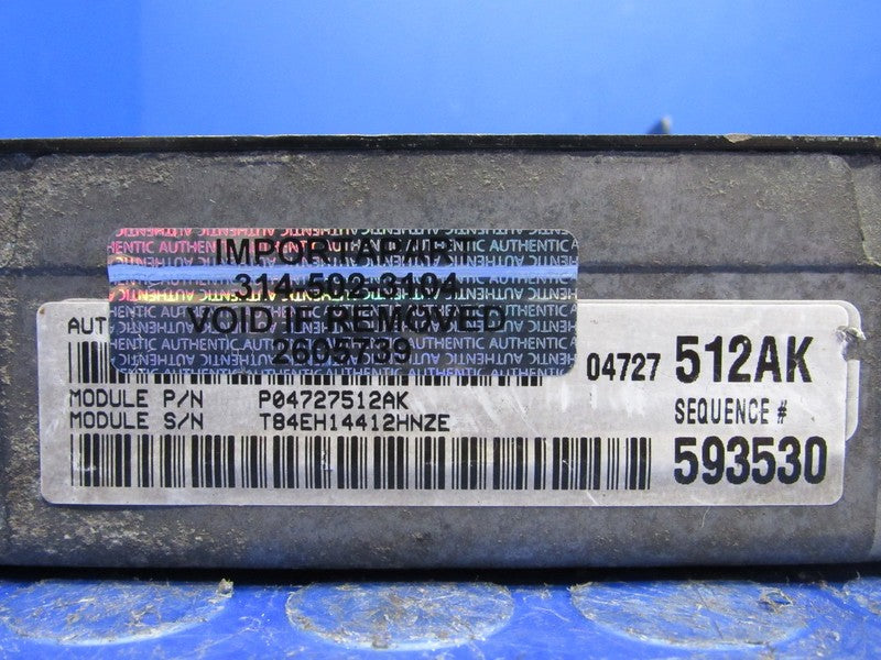PLUG & PLAY 01 Dodge Caravan 2.4L ECU Engine Computer 04727512 PROG 57