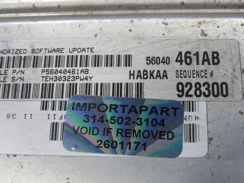 PROGRAMMED PLUG & PLAY 03 Ram 1500 Truck 3.7L ECM 56040461AB 461 PROG 
