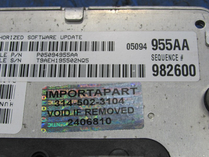 06 Charger Magnum 300 3.5L ECU ECM PCM Engine Computer 955 05094955AA 