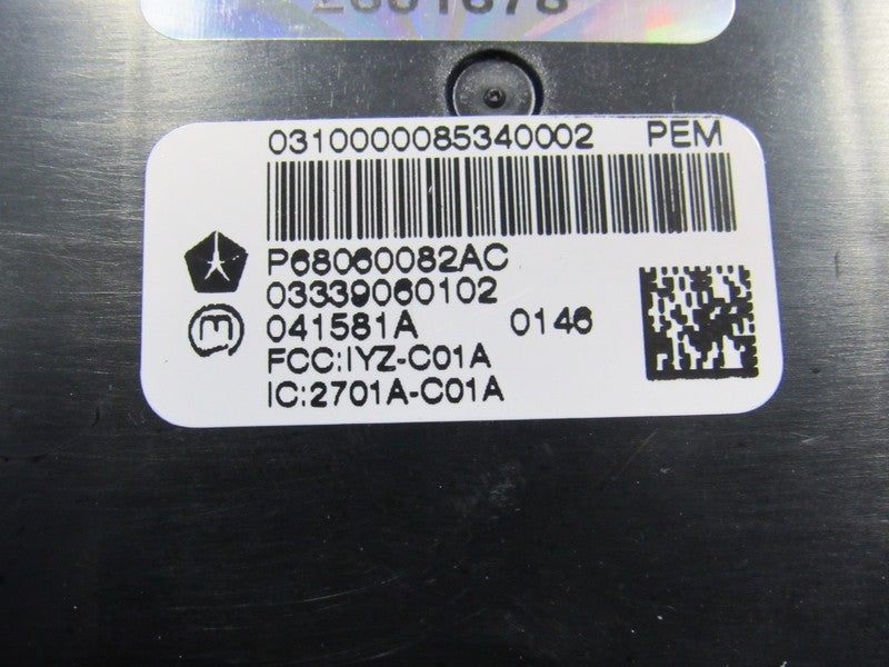 10 Dodge Challenger Keyless Entry Receiver Control Module 68060082AC 1