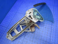 01-04 Ford Mustang Convertible Left Rear Quarter Glass Window Regulato