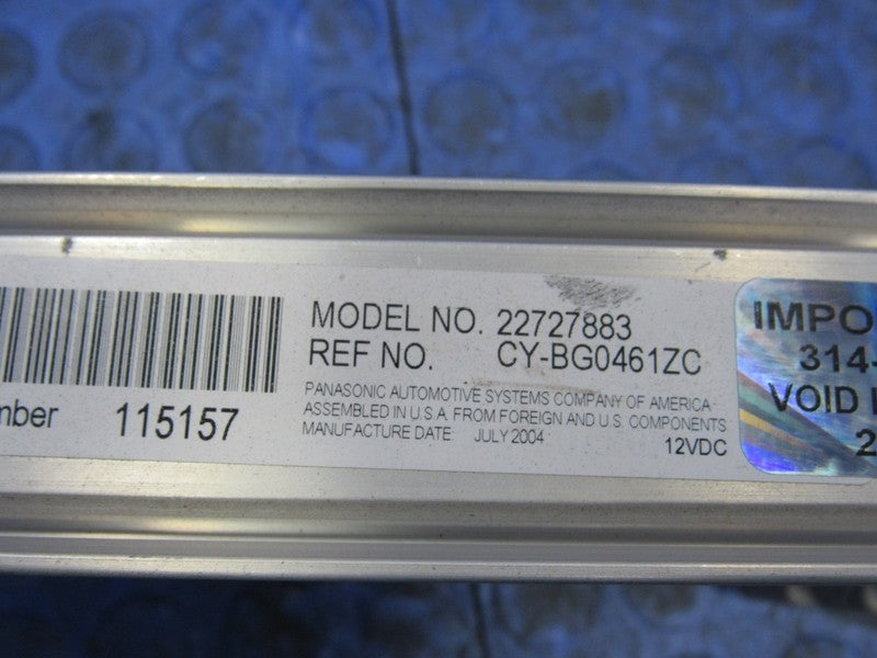 2005 Chevrolet Equinox Audio Stereo Radio Amplifier Amp Opt U65 227278