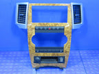 08-10 Jeep Grand Cherokee Light Woodgrain Radio Bezel Dash Trim Vents 